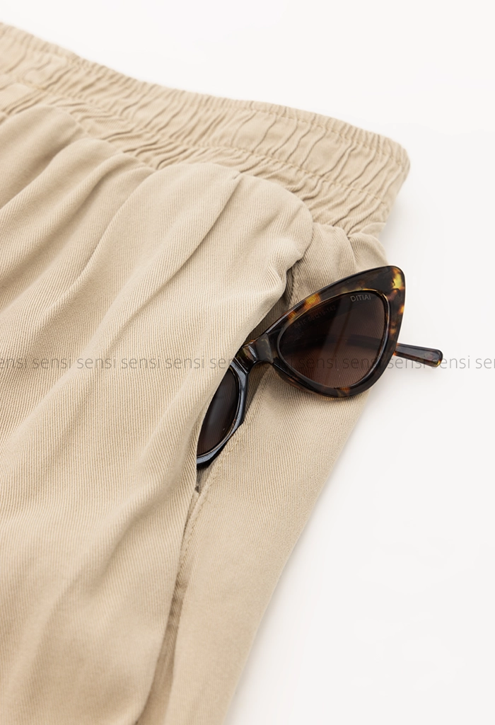 شلوار بگ سیلک کمر کش کد1005398